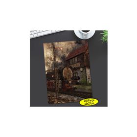 4 Eski Tren Garı Nostalji Demir Yolu 240 Parça Puzzle Yapboz