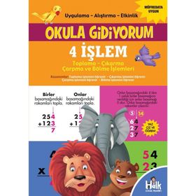 4 İşlem-Okula Gidiyorum-Kolektif