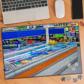 4 Market Şarküteri Reyonu 240 Parça Puzzle Yapboz