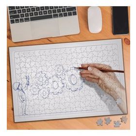 4 Mekanizma Teknik Çizimi 240 Parça Puzzle Yapboz