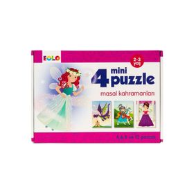 4 Mini Puzzle Masal Kahramanları 2-3 Yaş Eolo Yayıncılık