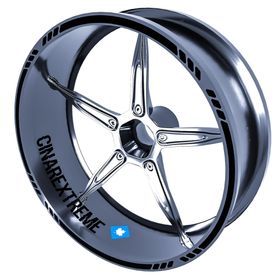 4 Parçalı Kesikli Jant Şeridi Sticker Reflektif & Floresan Renkler Çınar Extreme