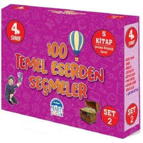 4 Sınıf 100 Temel Eserden Seçmeler Set 1 - 5 Kitap Takım - Kolektif