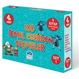 4 Sınıf 100 Temel Eserden Seçmeler Set 1 - 5 Kitap Takım - Kolektif