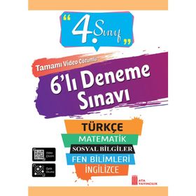 4. Sınıf 6'lı Poşet Deneme Sınavı Ata Yayıncılık