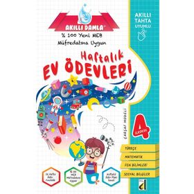 4. Sınıf Akıllı Damla Haftalık Ev Ödevleri Damla Eğitim