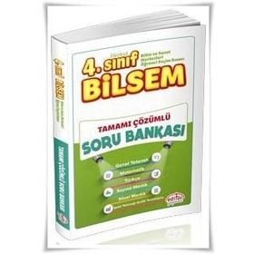 4. Sınıf Bilsem Çözümlü Soru Bankası Editör Yayınları