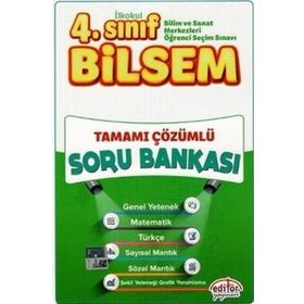 4. Sınıf Bilsem Çözümlü Soru Bankası Editör Yayınları