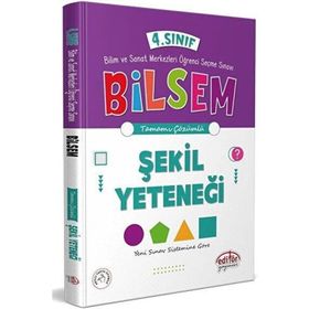 4. Sınıf Bilsem Hazırlık Şekil Yeteneği Tamamı Çözümlü - Editör Yayınları