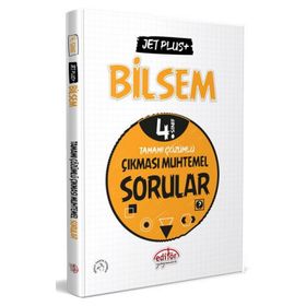 4. Sınıf Bilsem Jet Plus+ Tamamı Çözümlü Çıkması Muhtemel Sorular - Editör Yayınları