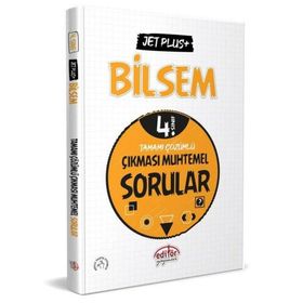 4. Sınıf Bilsem Jet Plus+ Tamamı Çözümlü Çıkması Muhtemel Sorular - Editör Yayınları