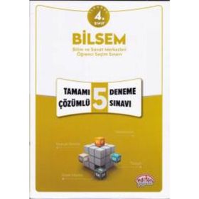 4. Sınıf Bilsem Tamamı Çözümlü 5 Deneme Sınavı Editör Yayınları