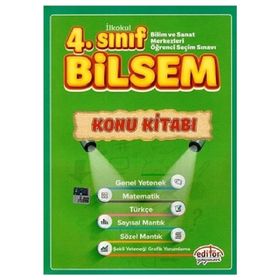 4. Sınıf Bilsem Tüm Dersler Konu Kitabı Editör Yayınları
