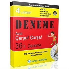 4. Sınıf Çarşaf Çarşaf 36'lı Deneme Mutlu Yayınları