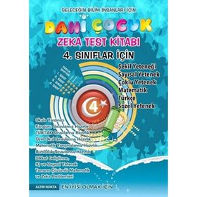 4.Sınıf Dahi Çocuk Bilsem Zeka Kitabı Altın Nokta Yayınları