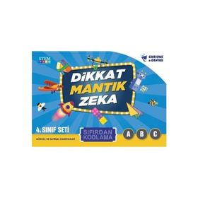4. Sınıf Dikkat Mantık Zeka Sıfırdan Kodlama Seti-Curious&Genius Yayınları
