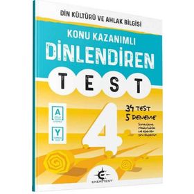 4. Sınıf Din Kültürü ve Ahlak Bilgisi Dinlendiren Test-Eker Test Yayınları