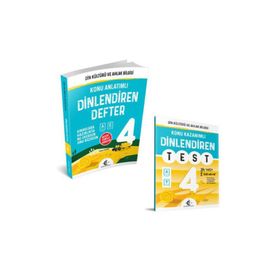 4. Sınıf Din Kültürü ve Ahlak Bilgisi Dinlendiren Test-Eker Test Yayınları