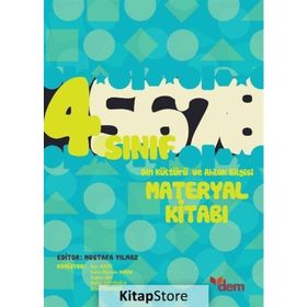 4. Sınıf Din Kültürü ve Ahlak Bilgisi Materyal Kitabı Kolektif Dem Yayınları
