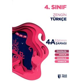 4. Sınıf Eğitimin 4 Aşaması Zengin Türkçe - Teas Press Yayınları