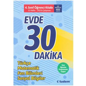 4. Sınıf Evde 30 Dakika Soru Ev Çalışması Tudem Yayınları