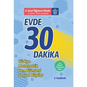 4. Sınıf Evde 30 Dakika Soru Ev Çalışması Tudem Yayınları