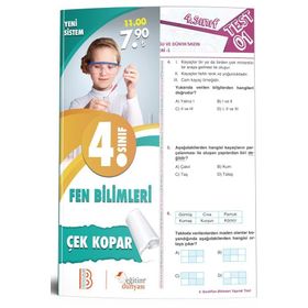 4. Sınıf Fen Bilimleri Çek Kopar Yaprak Test Benim Hocam Yayınları