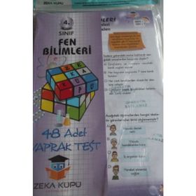 4. Sınıf Fen Bilimleri Yaprak Test-Zeka Küpü Yayınları