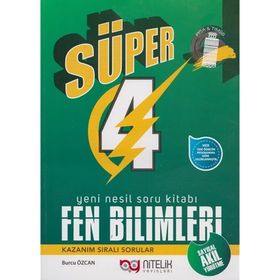 4. Sınıf Fen Bilimleri Yeni Nesil Süper Soru Kitabı Nitelik Yayınları