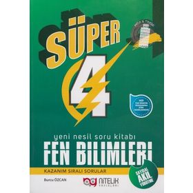4. Sınıf Fen Bilimleri Yeni Nesil Süper Soru Kitabı Nitelik Yayınları
