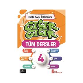 4. Sınıf Gıcır Gıcır Hafta Sonu Ödevlerim Tüm Dersler - Ata Yayıncılık