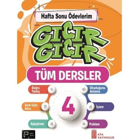 4. Sınıf Gıcır Gıcır Hafta Sonu Ödevlerim Tüm Dersler - Ata Yayıncılık