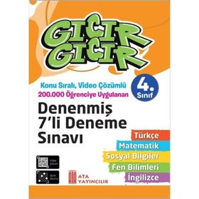 4. Sınıf Gıcır Gıcır Tüm Dersler Denenmiş 7'li Deneme Sınavı - Ata Yayıncılık