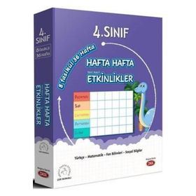 4. Sınıf Hafta Hafta Etkinlikler 8 Fasikül Data Yayınları