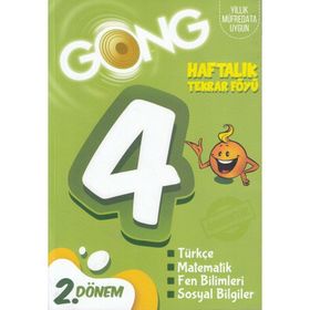 4. Sınıf Haftalık Tekrar Föyü 2. Dönem-Gong Yayınları