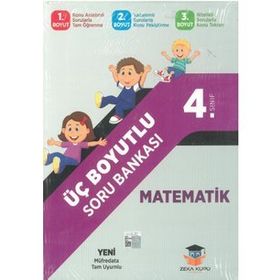 4.Sınıf İngilizce 3 Boyutlu Soru Bankası Seti-Zeka Küpü Yayınları