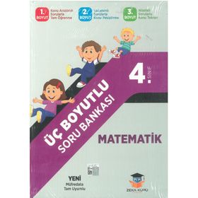 4.Sınıf İngilizce 3 Boyutlu Soru Bankası Seti-Zeka Küpü Yayınları