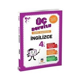 4.Sınıf İngilizce Üç Boyutlu Soru Bankası Zeka Küpü Yayınları