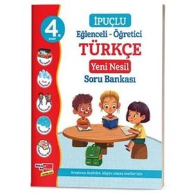 4. Sınıf İpuçlu Eğlenceli-öğretici Türkçe Soru Bankası-Dikkat Atolyesi Yayınları
