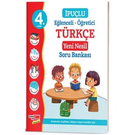 4. Sınıf İpuçlu Eğlenceli-öğretici Türkçe Soru Bankası-Dikkat Atolyesi Yayınları