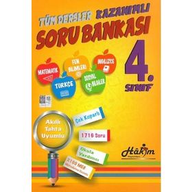 4. Sınıf Kazanımlı Soru Bankası Tüm Dersler Hakim Yayınları