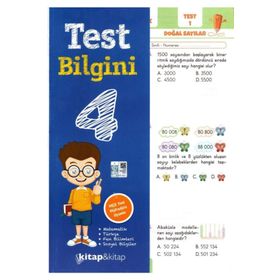 4. Sınıf Kitap Test Bilgini Kırmızı Beyaz Yayınları