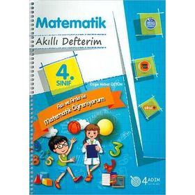 4. Sınıf Matematik Akıllı Defterim 4 Adım Yayınları