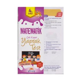 4. Sınıf Matematik Çek Kopar Yaprak Test-Güneş Yayın Dağıtım