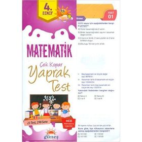 4. Sınıf Matematik Çek Kopar Yaprak Test-Güneş Yayın Dağıtım
