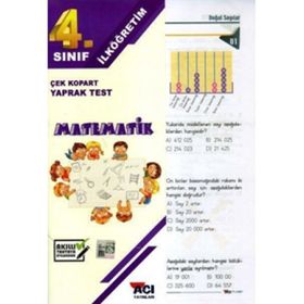 4. Sınıf Matematik Yaprak Test - Köksal Şaka