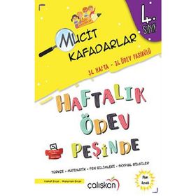 4. Sınıf Mucit Kafadarlar Haftalık Ödev Peşinde Çalışkan Yayınları