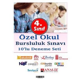 4. Sınıf Özel Okul Bursluluk Sınavı Karma 10 Marka 10 Deneme - Hepsikitap Yayınları