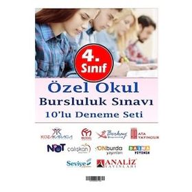 4. Sınıf Özel Okul Bursluluk Sınavı Karma 10 Marka 10 Deneme - Hepsikitap Yayınları