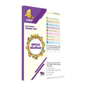 4. Sınıf Sosyal Bilgiler Çek Kopart Yaprak Test - Açı Yayınları